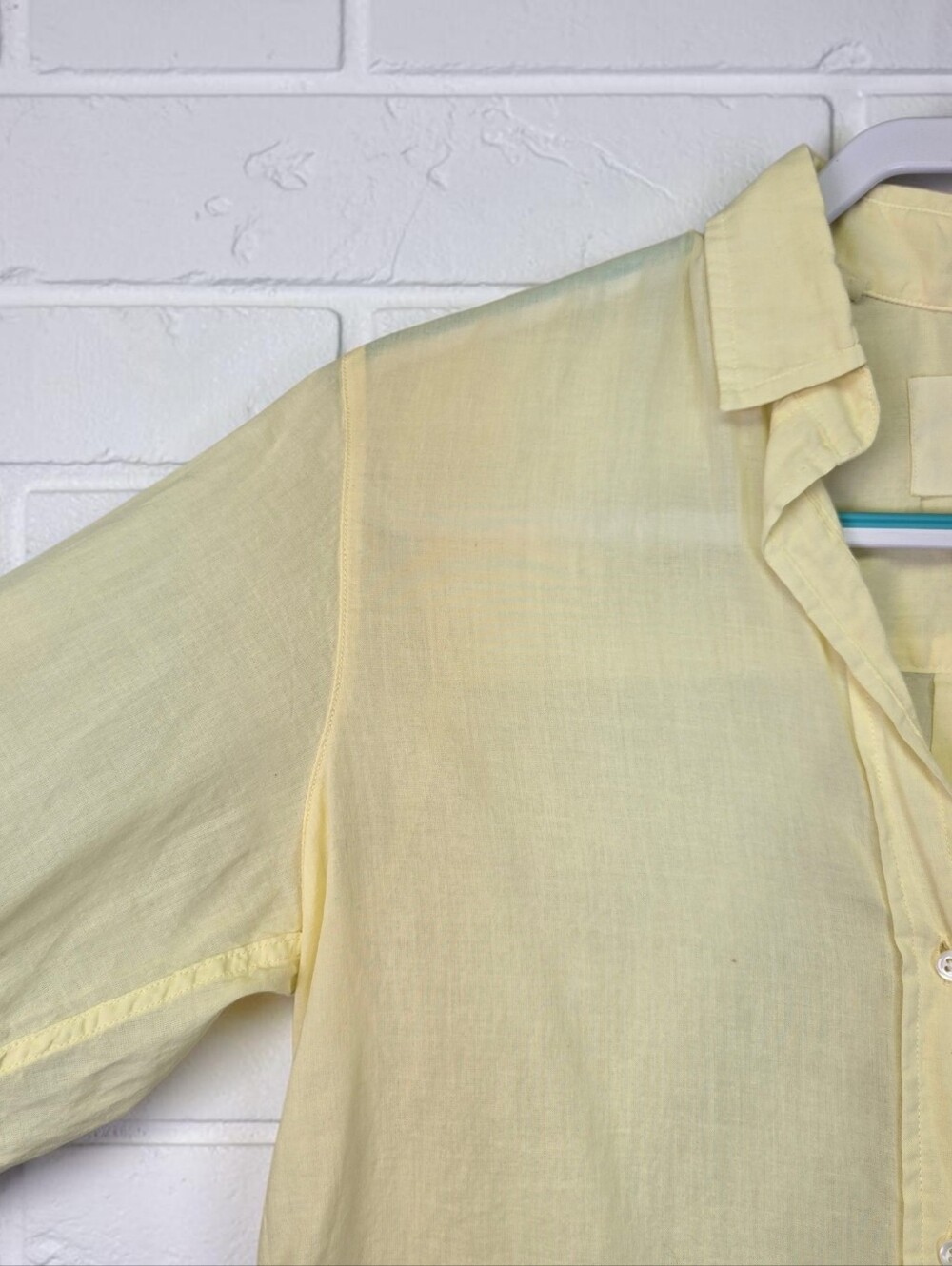 Grayson The Hero Cotton Light Yellow Shirt Size 1 / Small By Frank & Eileen - Picture 7 of 15